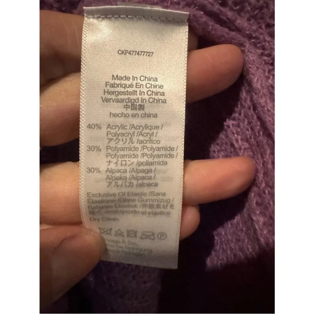 Madewell Ribbed Crew Women's Purple Sweater - Picture 5 of 5